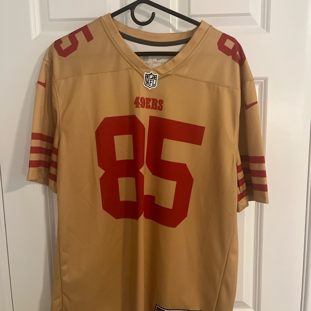 Kittle San Francisco 49ers Gold and Red Jersey